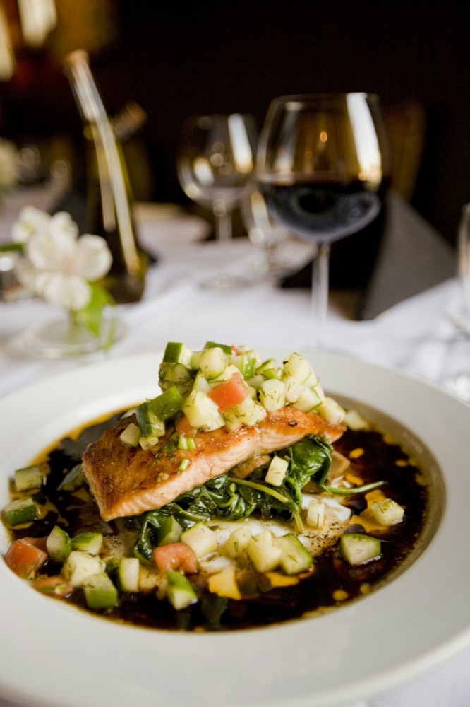 Pan-Seared Salmon with Rosemary Gnocchi